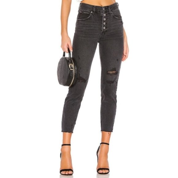 Free People Denim - Free People Blossom Rigid Jean in Black